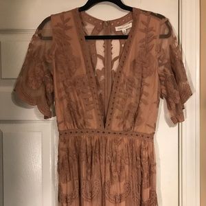 Lace Detail Maxi Dress